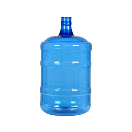 Blue Lightweight Strong And Durable Pet Plastic Round Shape Water Jar For Water Storage