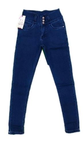 Multi Color Zip Closure Regular Fit Plain Dyed Denim Jeans For Women