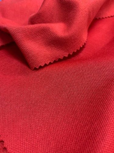 Red Polyester Polo T-Shirt Fabric