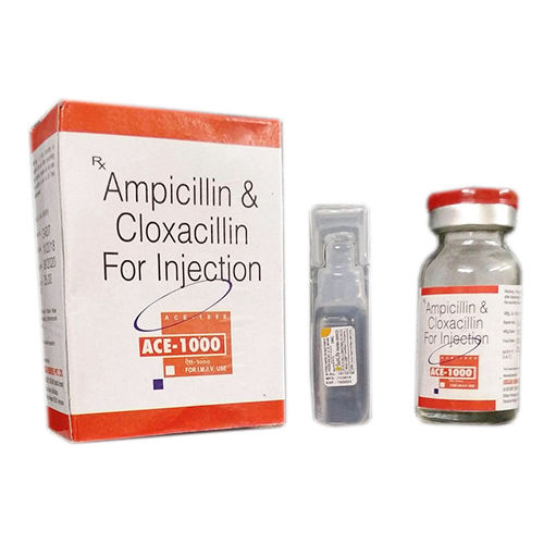 ACE-1000 Ampicillin And Cloxacillin 1 GM Antibiotic Injection