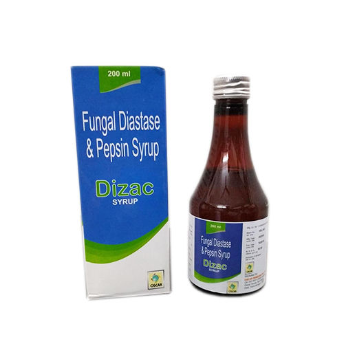 DIZAC Fungal Diastase, Pepsin And Sorbitol Syrup, 200 ML