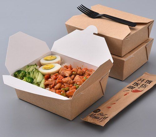 Food Grade Paper Packaging Delivery Boxes, Size: Customization Available