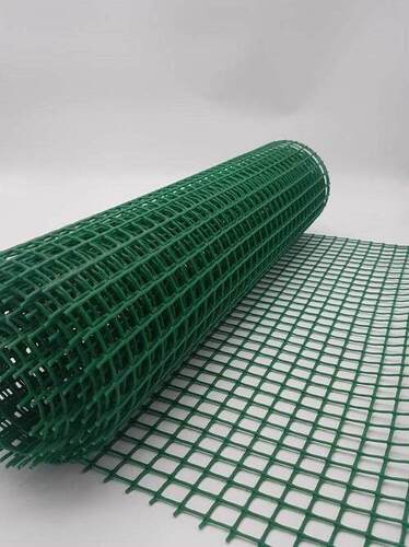 Green Color Plastic Welded Wire Mesh With Square Shape Holes