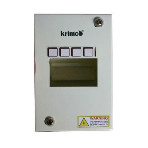 Krimco Mild Steel 4 Way MCB Box for Electric Fittings