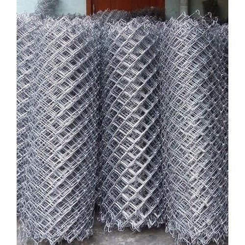 Mild Steel Galvanized Tata Wiron Chain Links, Mesh Size: 60 mm, Wire Diameter: 4 mm