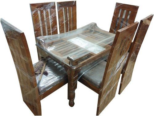 Rectangular Six Seater Wooden Dining Table