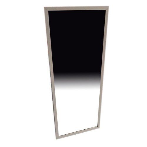 Reflective Matt White Aluminum Framed Mirror, For Home, Size: 32x14 Inch