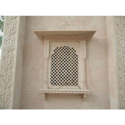 Sandstone Jharokha - Standard Size Cream Granite | Easy To Install Heavy-duty Water-resistant Easy To Clean