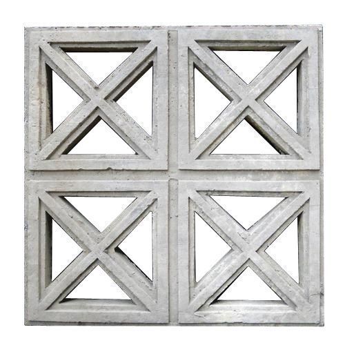 2 X 2 Feet Square Gray Modern Rcc Cement Windows