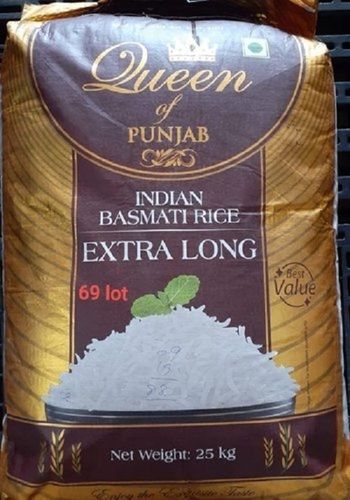  99% शुद्ध लंबा अनाज भारतीय मूल का सूखा सफेद बासमती चावल 