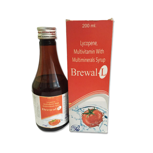 Brewal-L Lycopene, Multivitamin With Multimineral Syrup, 200 ML