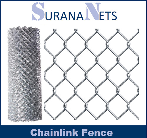 Industrial Galvanized Chain Link Fencing