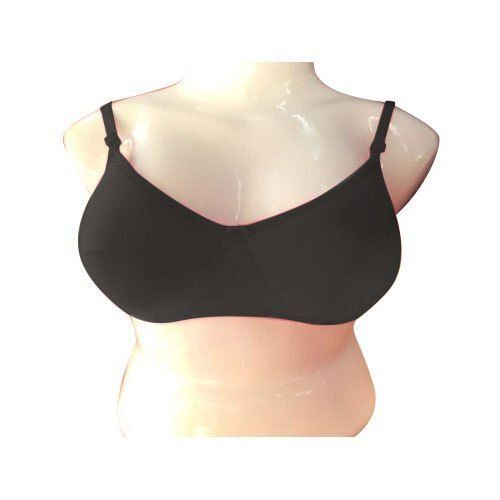 Plain Black Ladies all Sizes Bra