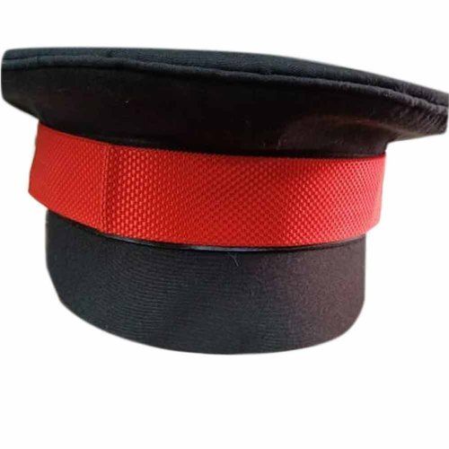 Men Ultraviolet Resistance Weightless Black And Red Security Guard Cap Age Group: 16-21