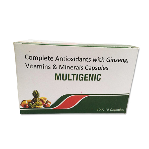 Multigenic Antioxidant With Ginseng, Vitamin And Minerals Capsules, 10x10 Pack