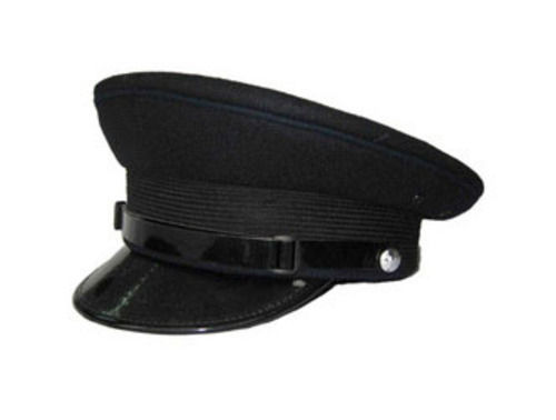 Rain Proof Soft Adjustable Ultraviolet Resistance Black Security Guard Cap