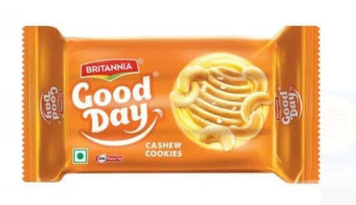 Sweet And Delicious Semi Hard Round Britannia Good Day Cashew Cookies 