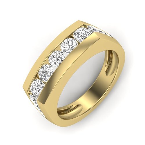 The King Diamond Ring 18k Yellow Gold 2.01 Ct Ij-Si