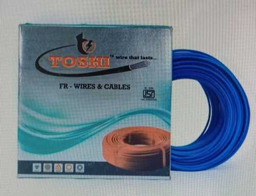 Silver Blue Toshi Electric Cable Wire, Copper Conductor And Fire Resistant