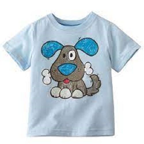 Breathable And Comfortable O-neck Short Sleeve Printed Cotton Baby T-shirt