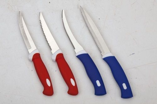 Red And Blue Kitchen Knife Set