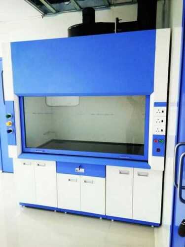 Lab Fume Hood, Opening Height 75 Mm And Length 1500 Mm, Blue White Color