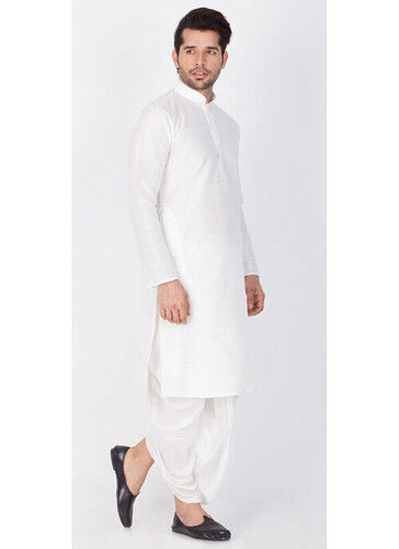 White Mens Dhoti Kurta