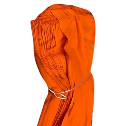 Orange Color Plain Rayon Fabric