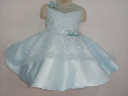 Sky Blue Kids Frock