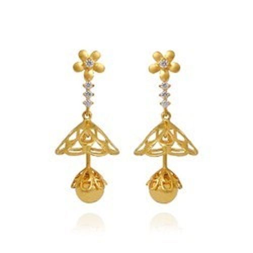 Golden Elegant Look Aesthetic Designer Gold Earrings