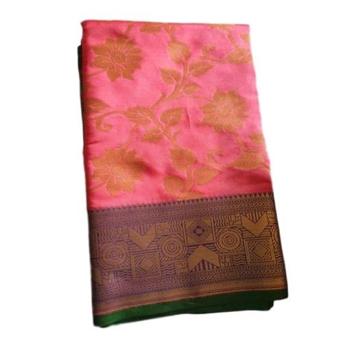 Shrink Resistance Ladies Printed Cotton Saree