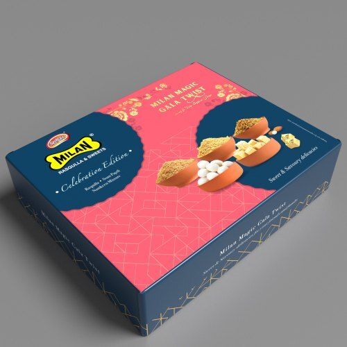 Milan Rasgulla & Namkeen Combo Gift Packs, Packaging Size: 1.400, Packaging Type: Sweet Box