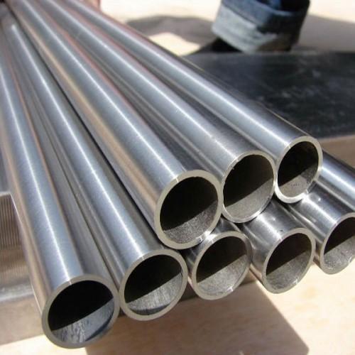 Golden Nickel Plated Stainless Steel Seamless Pipe, Shape: Round