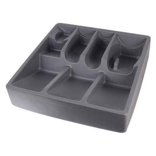 Grey Rectangular HIPS Vacuum Forming Tray for Packaging, Size: 4X5 Inch