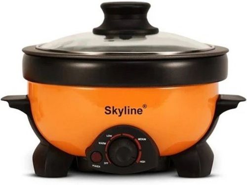 Silver 2 Liter 800 Watts Non Stick Semi Automatic Electric Cooker