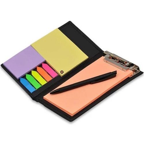 3.8x2.7 Inches Rectangular Office Notepad With Colorful Sticky Notes And Pen 