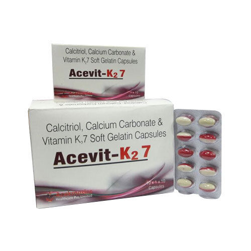 Acevit-K27 Calcitriol, Calcium Carbonate And Vitamin K2-7 Soft Gelatin Capsules
