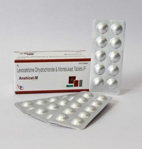 Anshicet-M Levocetirizine Dihydrochloride And Montelukast Tablets, 10x10 Alu Alu