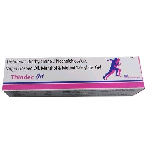 Diclofenac Diethylamine Thiocholchicoside Virgin Linseed Oil Menthol And Methyl Salicylate Gel Age Group: Adult