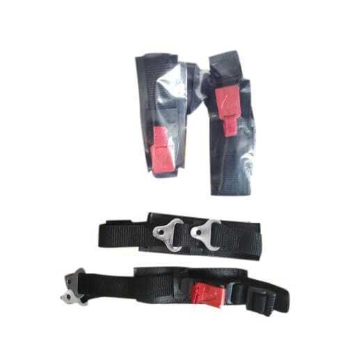 Helmet Lock - Plastic Material, 10cm Size, Black Color | Easy to Use, Adjustable Safety Belts, Open Face Motorcycle Helmet