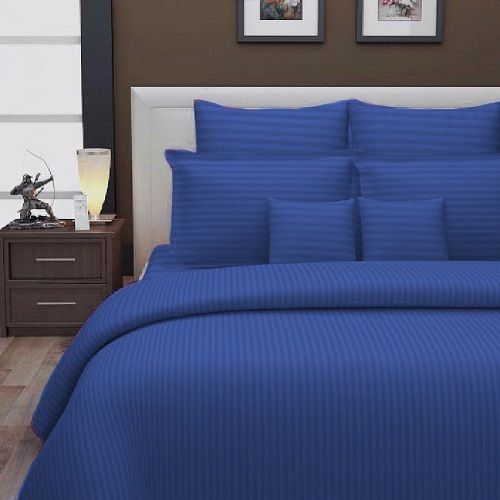 Hospital And Hotel Satin Stripes 200tc Colour Bedsheet Set