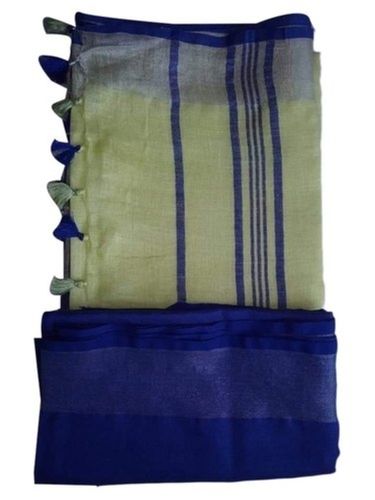 Ladies party wear linen saree