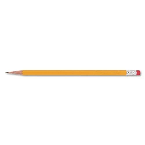 Light Weight Fine Finish Wood Yellow Rubber Pencil Standard