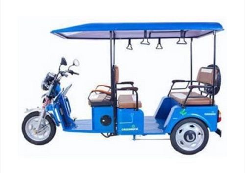 Long Lasting Five Seater Three Wheeler Blue Rechargeable Electric Battery Rickshaw