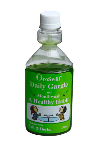 Oroswill Herbal Gargle and Mouthwash Enriched with Purified Sea Water and Herbs