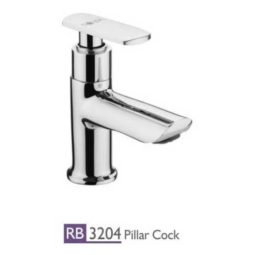 Stainless Steel Silver Concealed Stop Pillar Cock For Bathroom Fitting