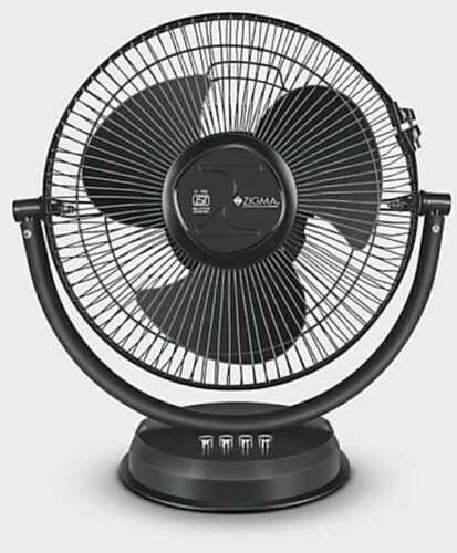 Table Fan For Air Cooling, Black Plastic Frame, 6 Inch Size, 1350 Rpm Speed