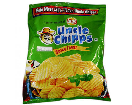 100 Percent Vegetarian And Fresh , Delicious Uncle Chips Perfect For Snacks