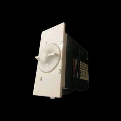 4 Step Modular Fan Regulator - Plastic Material, White Color, Output Voltage 50Hz | High Performance, Robust Design, Rust Proof