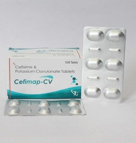 Browns / Tans Cefimap-Cv Cefixime And Potassium Clavulanate Antibiotic Tablet, 10X6 Alu Alu